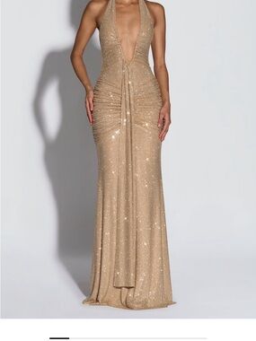 babyboo | Dresses | Babyboo Trixie Maxi Gold Sparkle | Poshmark